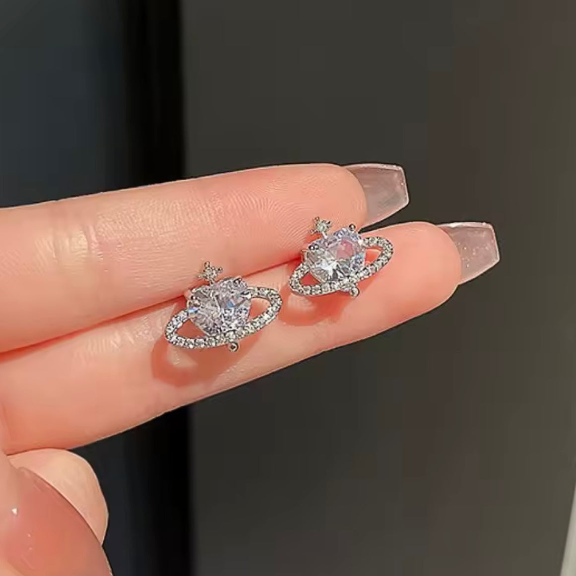 Solar Heart Earrings