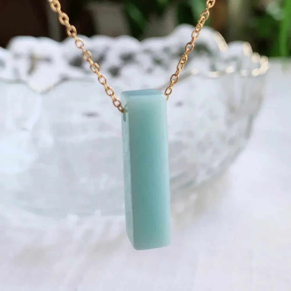 Natural Crystal Reiki Stone Pendant Necklace