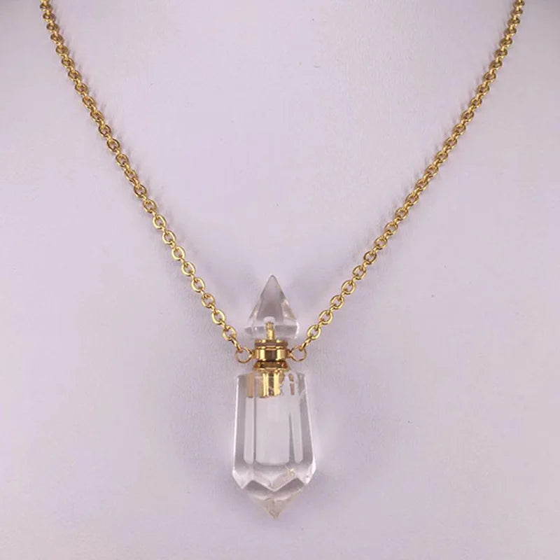 Crystal Perfume Bottle Pendant