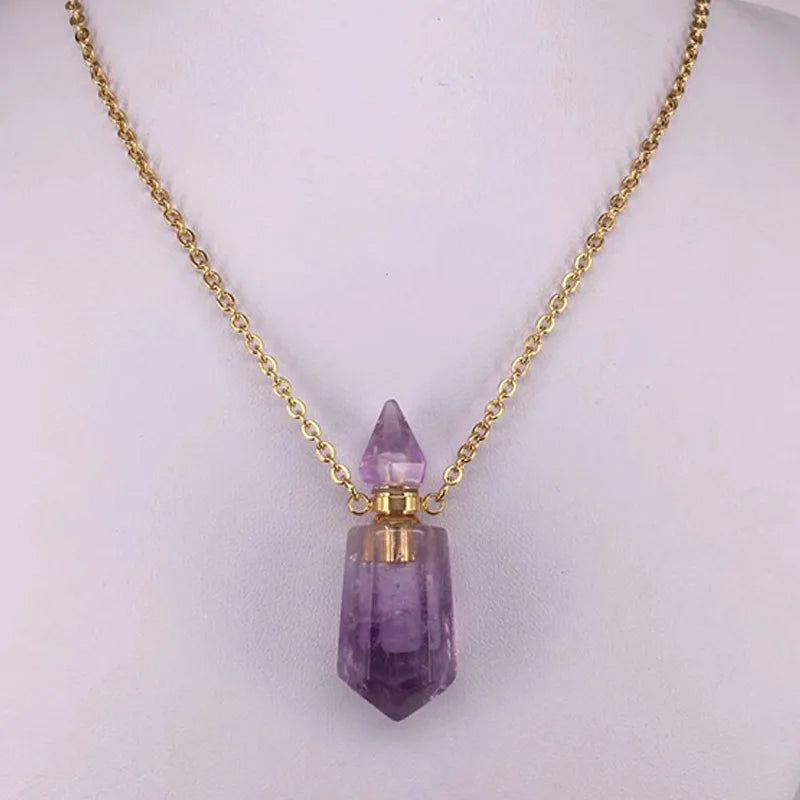 Crystal Perfume Bottle Pendant