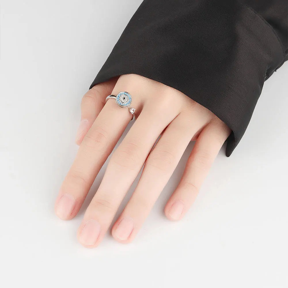 Viking Evil Eyes Rotating Anxiety Relief Spinning Ring