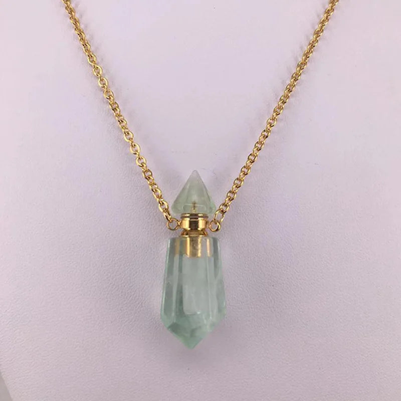 Crystal Perfume Bottle Pendant