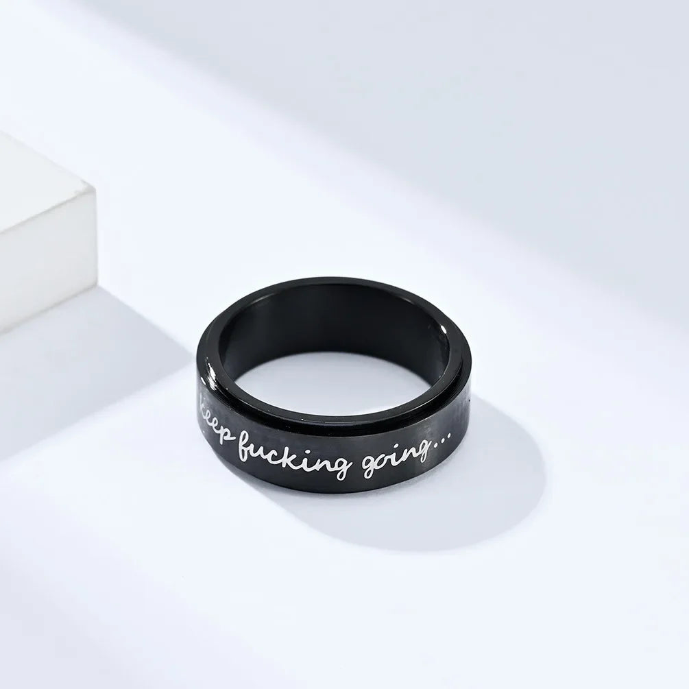 Keep Fucking Going Anti-stress Ring l