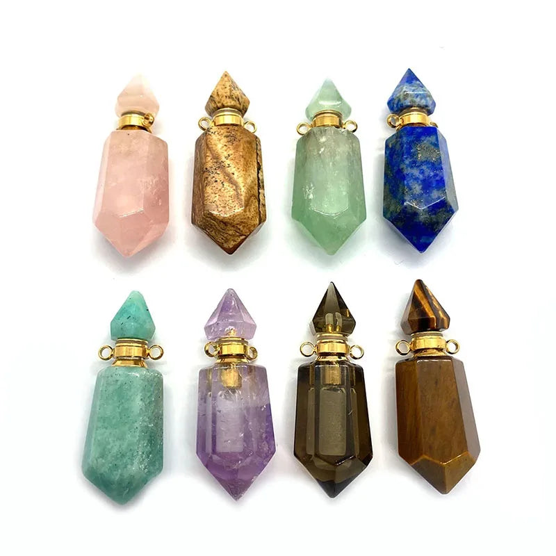 Crystal Perfume Bottle Pendant