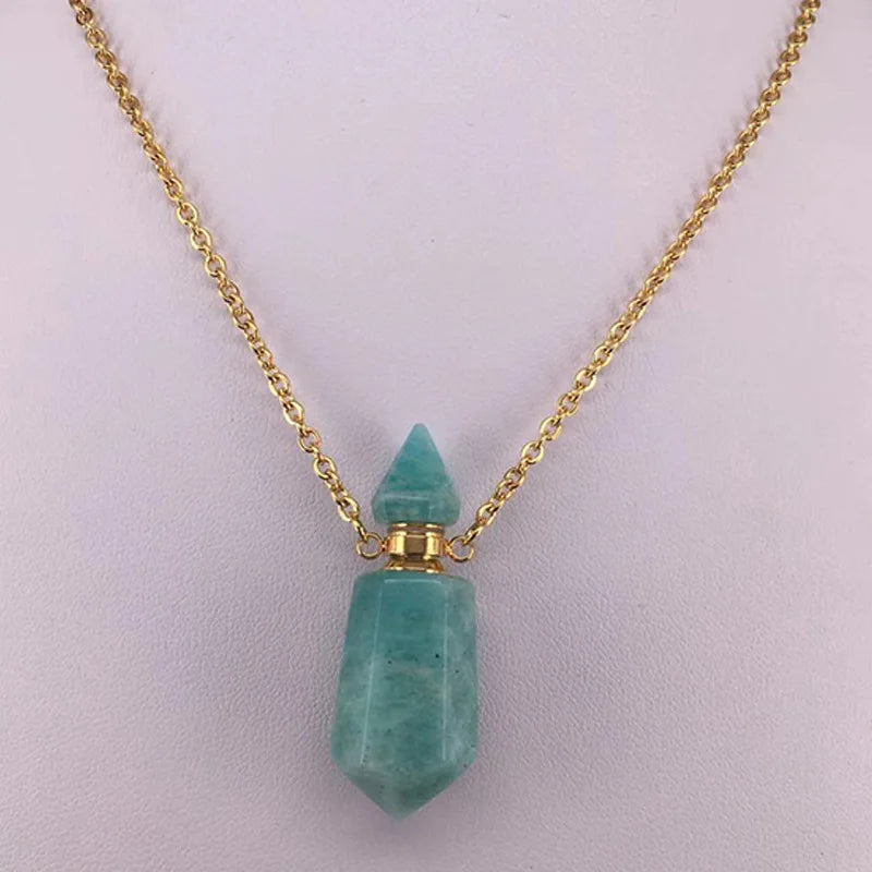 Crystal Perfume Bottle Pendant